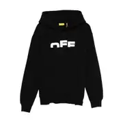 [Off-white] Off-white Logo-print Hoodie 8 A BLACK/WHITE