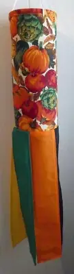 Windsock - Handmade - Fall Colors and Fruit/Vegetables