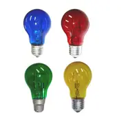 Coloured GLS Halogen Globe 28W DIM E27/B22 Blue/Green/Red/Yellow CLA Lighting CLAHAGLS28W