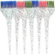 Baluue Hair Dye Applicator Set 6pcs Hair Coloring Brushes Comb Styling Tool for Home Salon Red Green Blue
