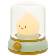 Cute Kerosene Lamp Silicone Flame Amber Light Desktop LED Decorative Light