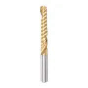 4mmx25mm Titanium Plated High Speed Steel Single Flute End Mill Bit 45mm Length