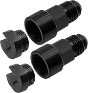 SYOWADA 6AN Male to 3/8" Quick-Disconnect Female EFI Fitting Adapter, Heavy Duty EFI Fuel Rail Fittings 2 Pcs