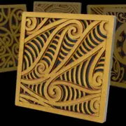 Kowhaiwhai Tile Art by Mike Carlton Wall Art