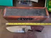 Hand Forged Camp Knife Made from Land Cruiser leaf Spring
