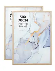 [Cooper & Co] Poster Photo Frames 50x70cm Set of 2 in Oak