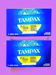 Tampax Tampon Regular Absorbency 10 Each, Cardboard Applicator Unscented (Qty 2)