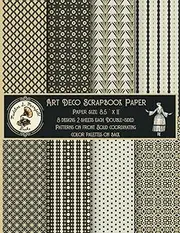 Art Deco Scrapbook Paper: Decorative Craft Paper with Ephemera, 1920's Vintage Inspired Geometric Patterns, Double Sided for Papercrafts (Scrapbooks, ... Gluebook, Origami, Cardmaking, Invitations)