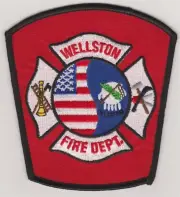 Wellston Oklahoma Fire Department Embroidered Iron On Fire Patch *NOS* #629
