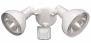 Motion Activated Outdoor Security Light w/ 180° Motion Detection - White