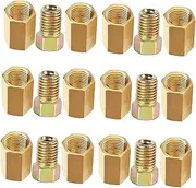 GETAJGHSD 18 Pcs Brake Line Fittings Assortment Threads Tube Precision Engineered Brake Line Repair Kit for Easy Installation and Versatile Applications