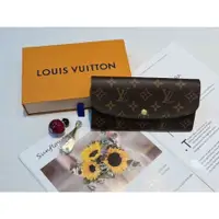 在飛比找蝦皮購物優惠-二手現貨 LOUIS VUITTON LV長夾 EMILIE