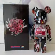 BE@RBRICK 400% Preserved Flowers Building Block Violent Bear Collectible Figure