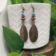 3” Copper-tone Earring Set Bohemian Retro Drop Dangle New Free Ship B5939