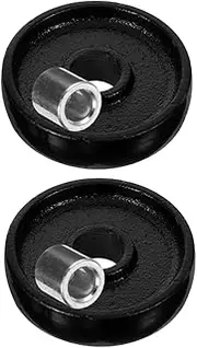 BUGUUYO 2pcs Durable Horizontal Trolley Wheels for Jack Smooth Mobility Replacement Parts for Utility Trailer and Floor Jack Enhanced Maneuverability and Stability