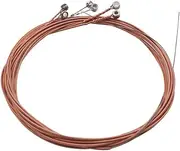 Acoustic Folk Guitar String Set Strings Stainl Steel Wire Core Copper Alloy Wound, 6pcs/ Pack (.007-.047) Red Bronze One Size