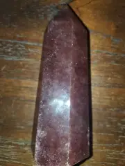 Large A++ Grade Strawberry Quartz Obelisk Tower Point 5.87in tall, 1lb 3.1oz