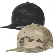 Flexfit classic MULTICAP Snapback Cap Black Camo One Size