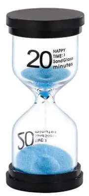 SuLiao Sand Timer 20 Minutes Hourglass: Plastic Sand Clock 5 Min, Little Purp...