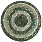 Black Marble Coffee Table with Abalone Shell Inlay Mosaic Home Furniture Decor