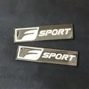 2x Glossy Black Big F-SPORT Rear Metal Badge Sticker Emblem Decal Turbo Tailgate (for: Renault)
