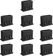 10Pcs USB A-Type Port Security Blocker,Non-Removable USB Dust Plug, USB-A Female Dust Cover,to Prevent Illegal Downloads,Dust and Moisture,USB Data Interceptor,for USB-A Female Port (Black)