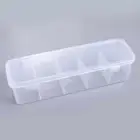 Transparent Data Cable Storage Box Dustproof Cable Container Jewelry