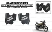Fit For Royal Enfield "Himalayan 411 Handlebar Angled Riser Black"