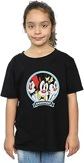 [Absolute Cult] Animaniacs Girls Fisheye Group T-Shirt Black 12-13 years