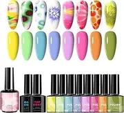 Gel Nail Polish Set | 8-color Fingernail Polish | Beauty And Health Supplies for Home Daily Summer Wedding Parties Holiday