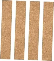 Angoily Office Bulletin Strips 4pcs Cork Adhesive Wall Strips for Memo Board and Photo Wall