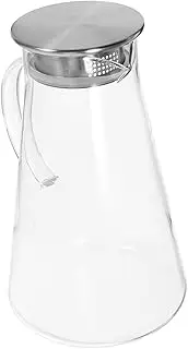 MOLUCKFU Cold Kettle Water Jug for Drinking Bedside Water Carafe Juice Pitcher Beverage Serveware Lemonade Pitchers Fridge Door Carafe Iced Tea Pitcher Glass