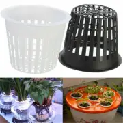 Black Hydroponic colonization Mesh Pot Net Cup Basket Hydroponic Planting Grow C