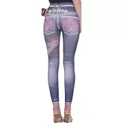 Forum Novelties - Women's Hip-Hop Jean Leggings - Medium/Large - Hip Hop