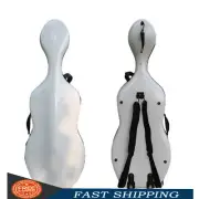 New 4/4 Cello Case Carbon Fiber Strong Light Full Size Cello Box with Wheel
