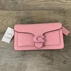 Coach Tabby Chain Crossbody Clutch Leather Bag CJ350 | Flower Pink — New