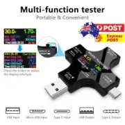 USB C Tester Type-C PD Digital Voltage Current Power Meter Detector QC3.0 QC2.0