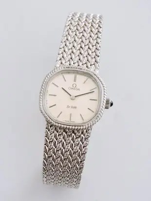 真品 OMEGA 歐米茄正226白K金 手上鍊機械女錶