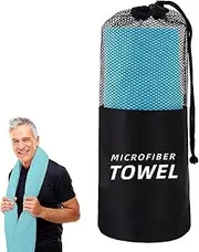 Microfiber Gym Towel - Quick Dry Sports Towel, Portable Fitness Towel, Quick Absorbing Towel | Lightweight Sweat Absorbing Towel for Gym, Hiking,