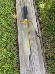 Custom Handmade Alamo Musso Bowie Knife Bowie Micarta Handle Survival Knife Camp