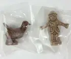 Wade England Whimsies Scarecrow Turkey Ceramic Figures Autumn Mini Thanksgiving
