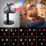 Christmas Projector Laser Lights, 12 Slides Dynamic Lighting Landscape Xplore