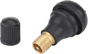 TR412 Rubber Valve Stem 10Pcs Snap in Tire Tyre Cap High Temperature Core Black ATV Lawn Garden Equipment