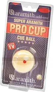 1 and 7/8 inch (47.5mm) Aramith Pro Cup Cue Ball