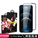 IPhone 12 PRO MAX 高品質9D玻璃鋼化膜黑邊透明保護貼(12PROMAX保護貼12PROMAX鋼化膜)