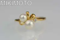 在飛比找Yahoo!奇摩拍賣優惠-【芬芳時尚】 日本專櫃購回 MIKIMOTO 18K黃金AK