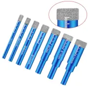 Brazed Diamond Drill Bit Diamond Core Bit For Tile Marble Glass Ceramic Blue New