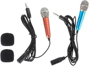 ULDIGI 2pcs Mini Microphones for Phone Portable Vocal Singing Mics Design for Sound for Ktv Interviews and Outdoor Use