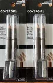 4 Covergirl Easy Breezy Brow Fill Define Eye Pencil Crayon Soft Brown 510