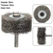 1pc 50mm Rotary Steel Wire Brush Drill Bit Polishing Wheel Set Tool For Rust